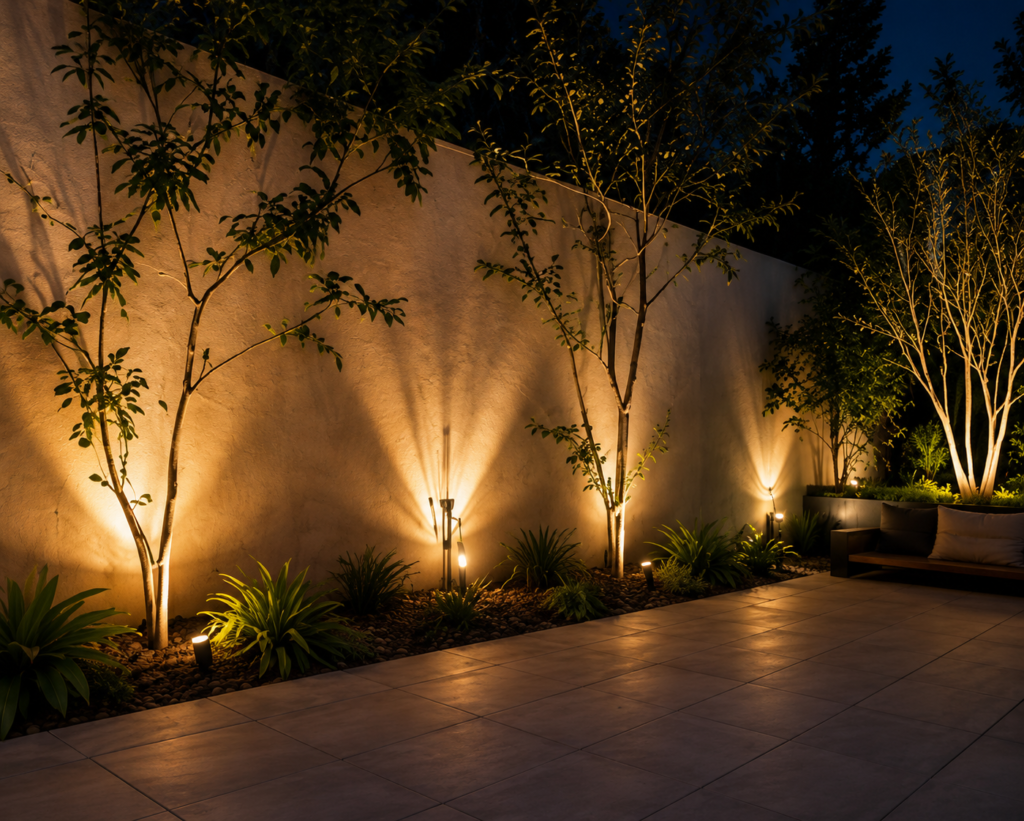 iluminacion jardin
